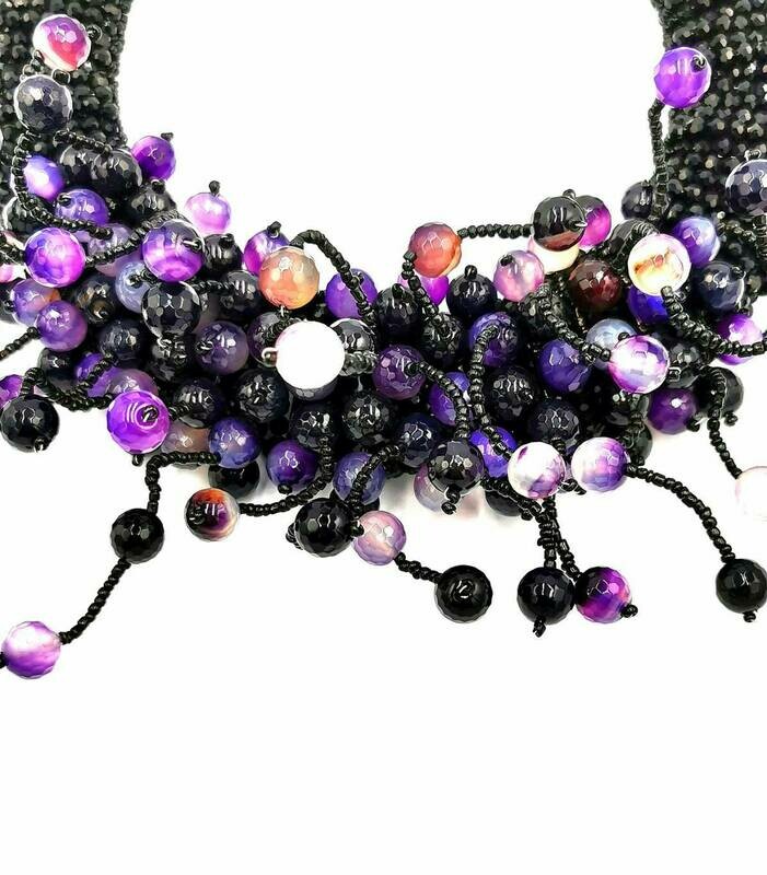Plum Perfection Statement Necklace