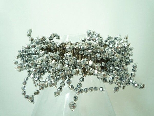 Silvery Sensation Bangle Bracelet