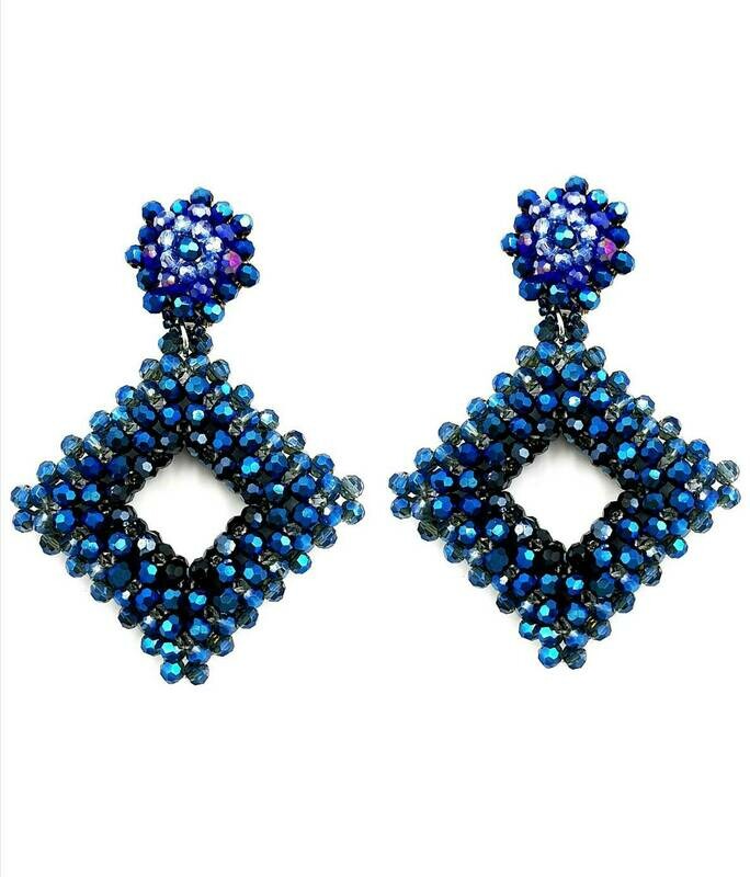Bewitching Blue Dangle Earings