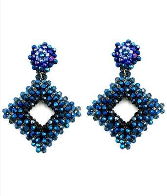 Bewitching Blue Dangle Earings