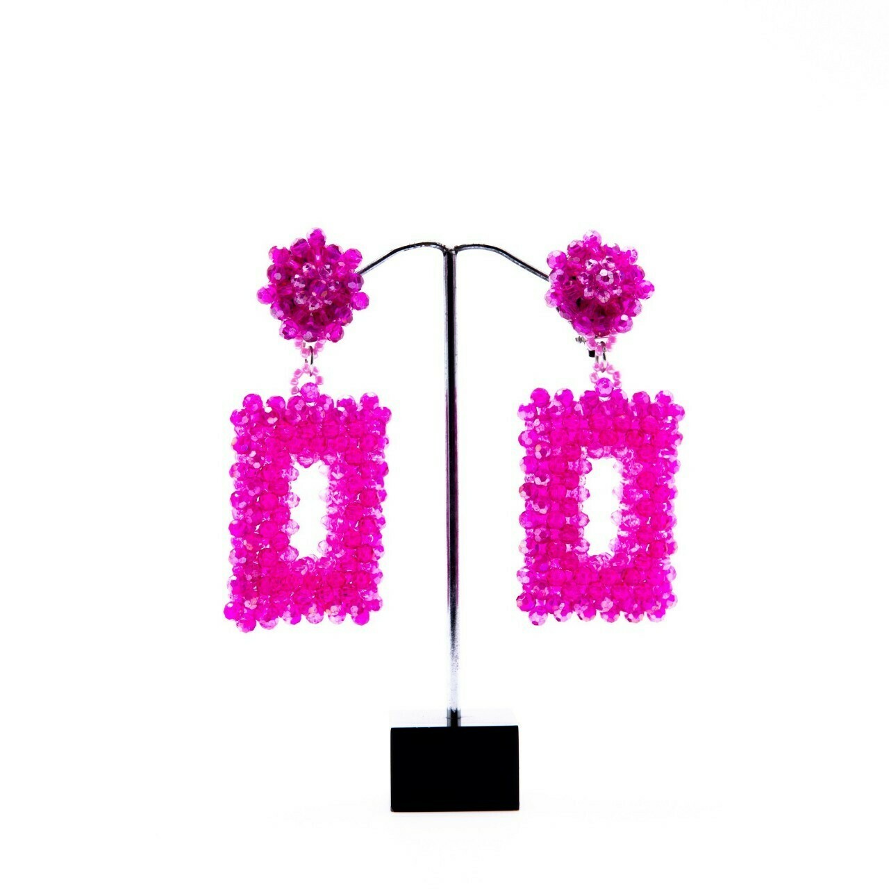 Prettily Pink Dangle Earrings