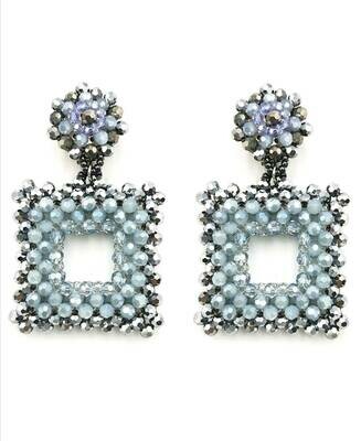 Geometric Crystal Earrings