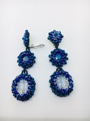Boldly Blue Dangle Earrings