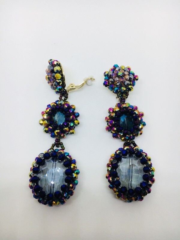 Boldly Blue Dangle Earrings