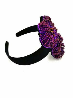 Purple Posies Hair Accessory