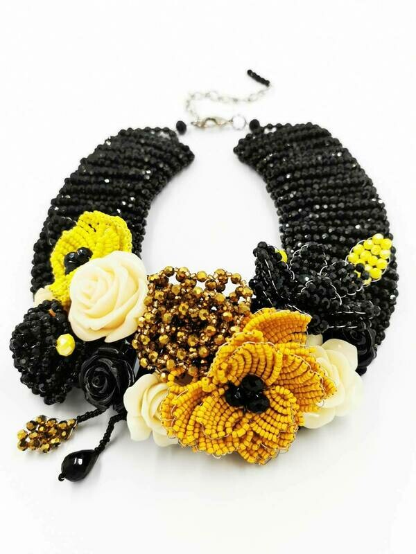 Flowery Fantasy Statement Necklace