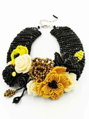 Flowery Fantasy Statement Necklace