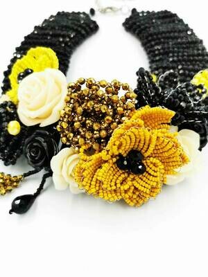 Flowery Fantasy Statement Necklace