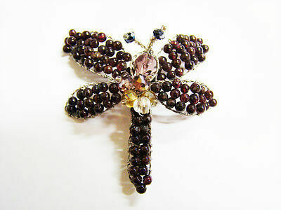Rainbow Dragonfly Brooch
