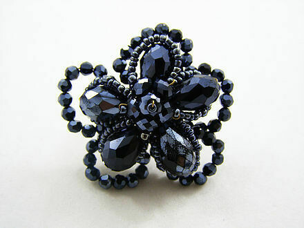 Silver Scintillation Brooch