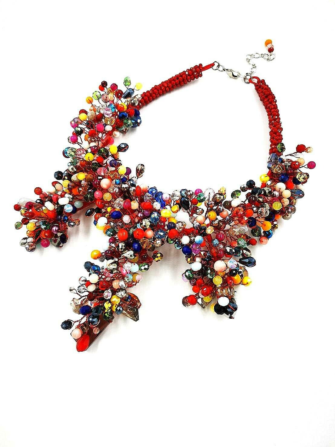 Strands of Summer Statement Necklace