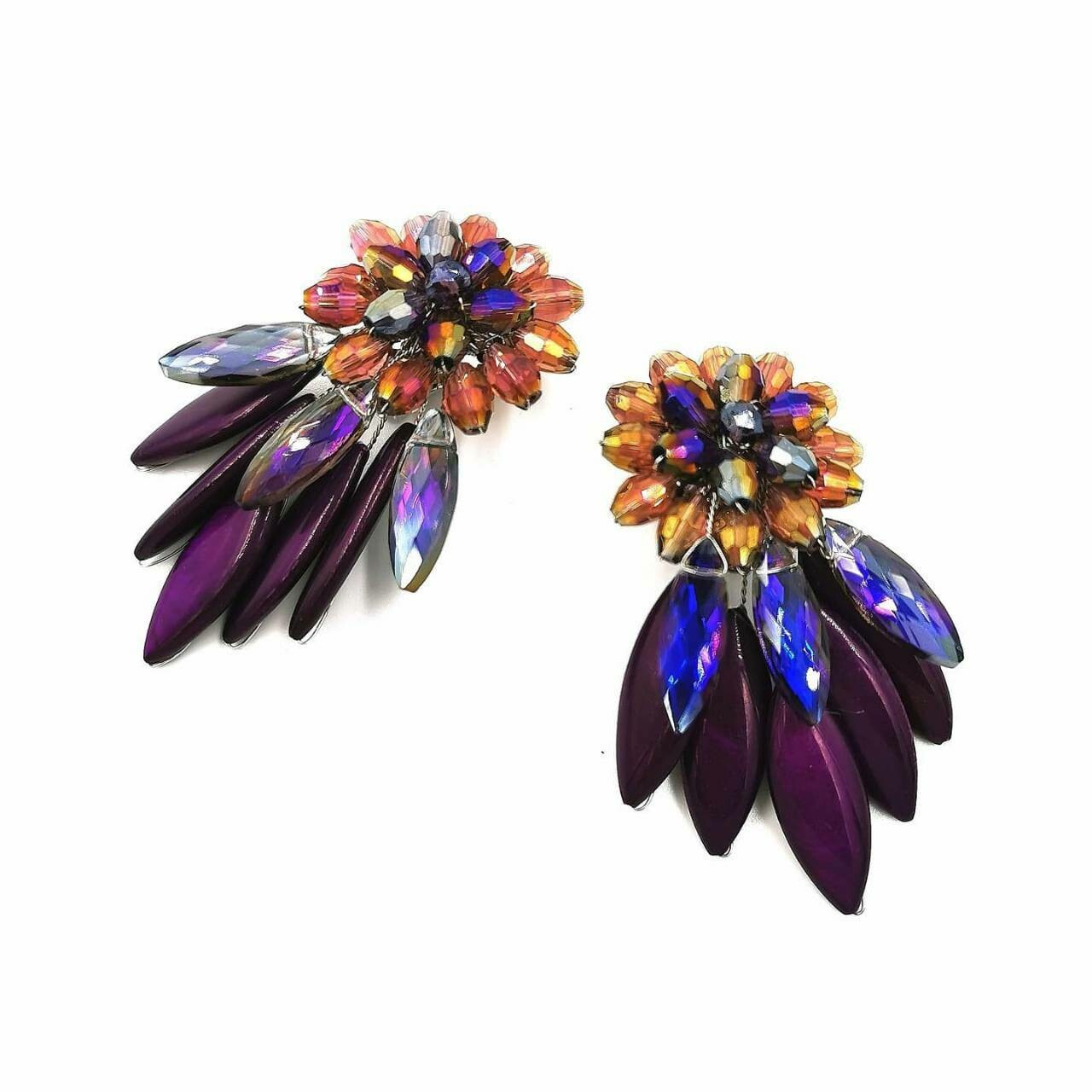 Plum Purple Earrings