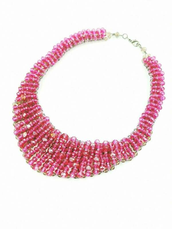 Tropical Sunset Statement Necklace
