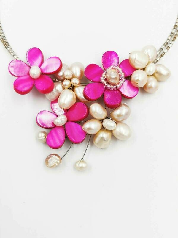 Tickled Pink Statement Necklace