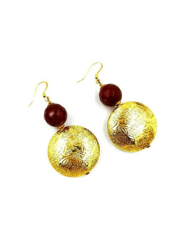 Golden Splendour Drop Earrings