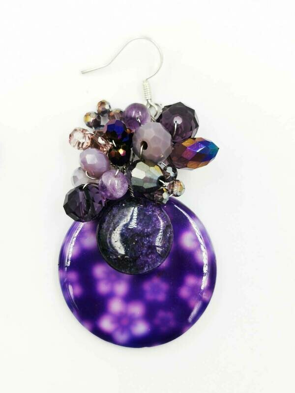 Millefiori Drop Earrings