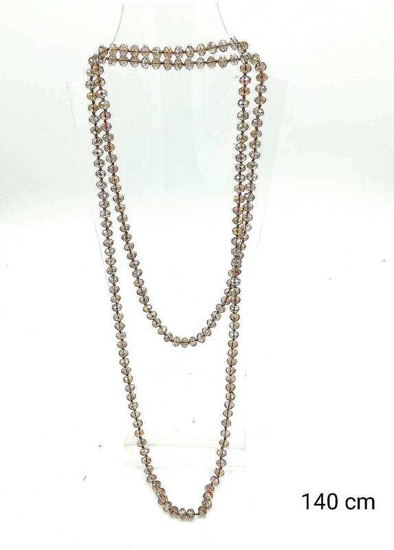 Crystal Necklace  140 cm End to End