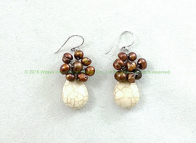 Coppery Dangle Earrings