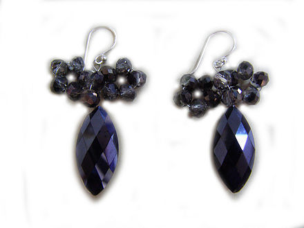 Drops of Midnight Earrings