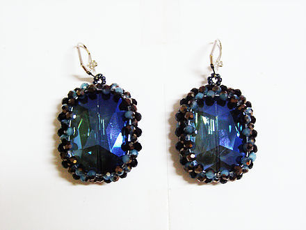 Navy Blue and You Earrings