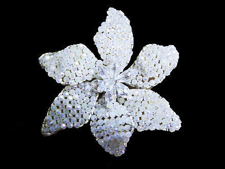 White Radiance Bridal Brooch
