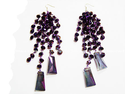 Vibrantly Violet Earrings