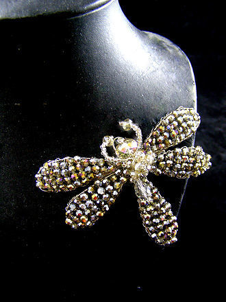 Dramatic Dragonfly Brooch