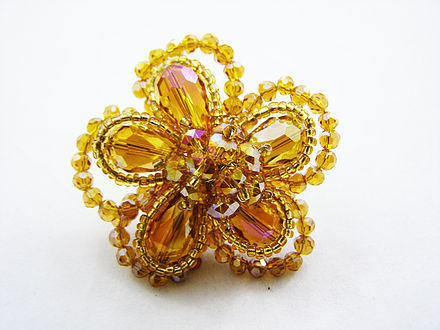 Silver Scintillation Brooch