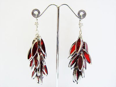 Autumn Red Leaves Earrings