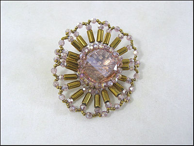 Golden Starburst Brooch