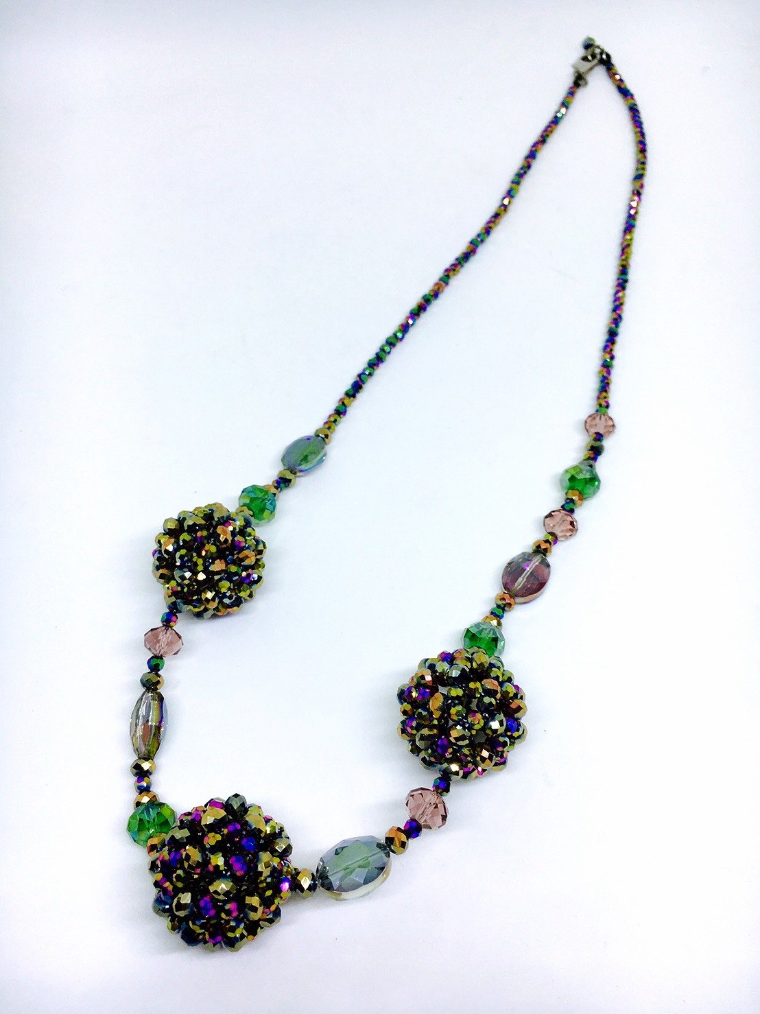 Terrifically Teal Crystal Necklace