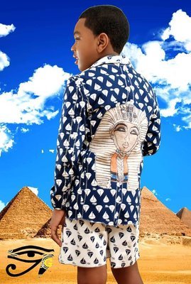 Young Gods Handmade Pharaoh Jacket/Blazer NavyBlue/White 