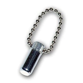 Silver Mini Oil Vial with Chain (Stubby)