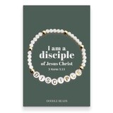 I Am A Disciple Of Jesus Christ Beaded Stretch Bracelet