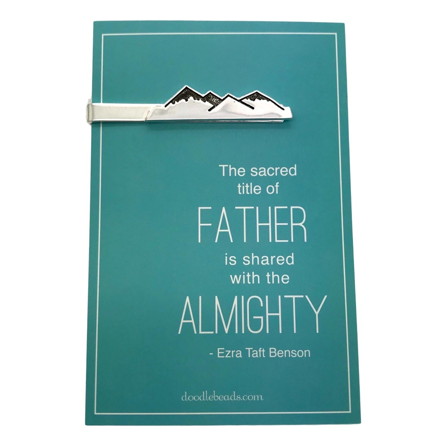Mountain tie clip