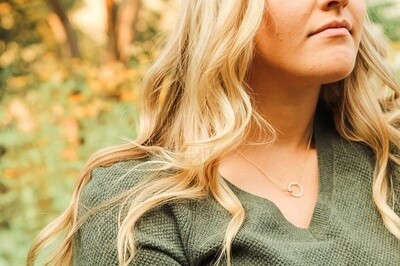 Double Ring Necklace &quot;Always Be There...&quot;