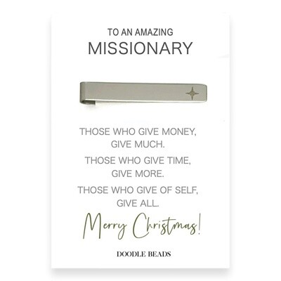 To An Amazing Missionary Tie Bar