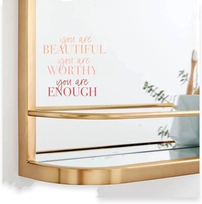 You are Beautiful, You are Worthy... Sticker
