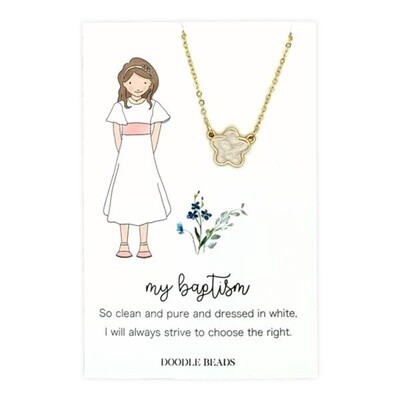 My Baptism Flower Necklace