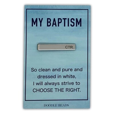 My Baptism Tie Bar, CTR