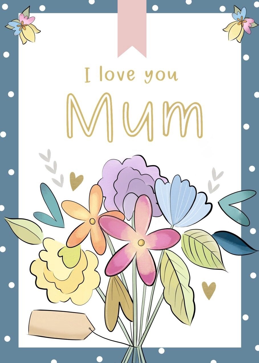 I Love You Mum, Gift Card Booklet
