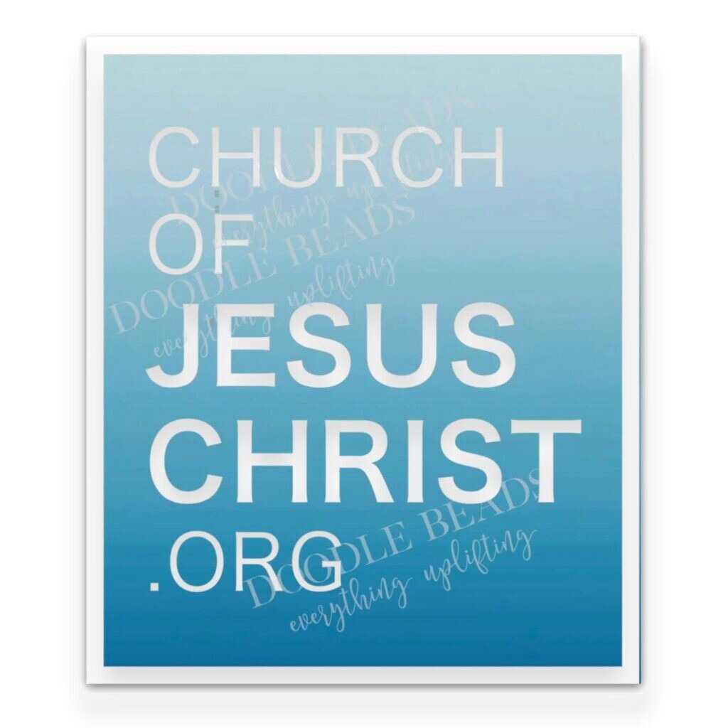 Church Of Jesus Christ Vinyl Sticker