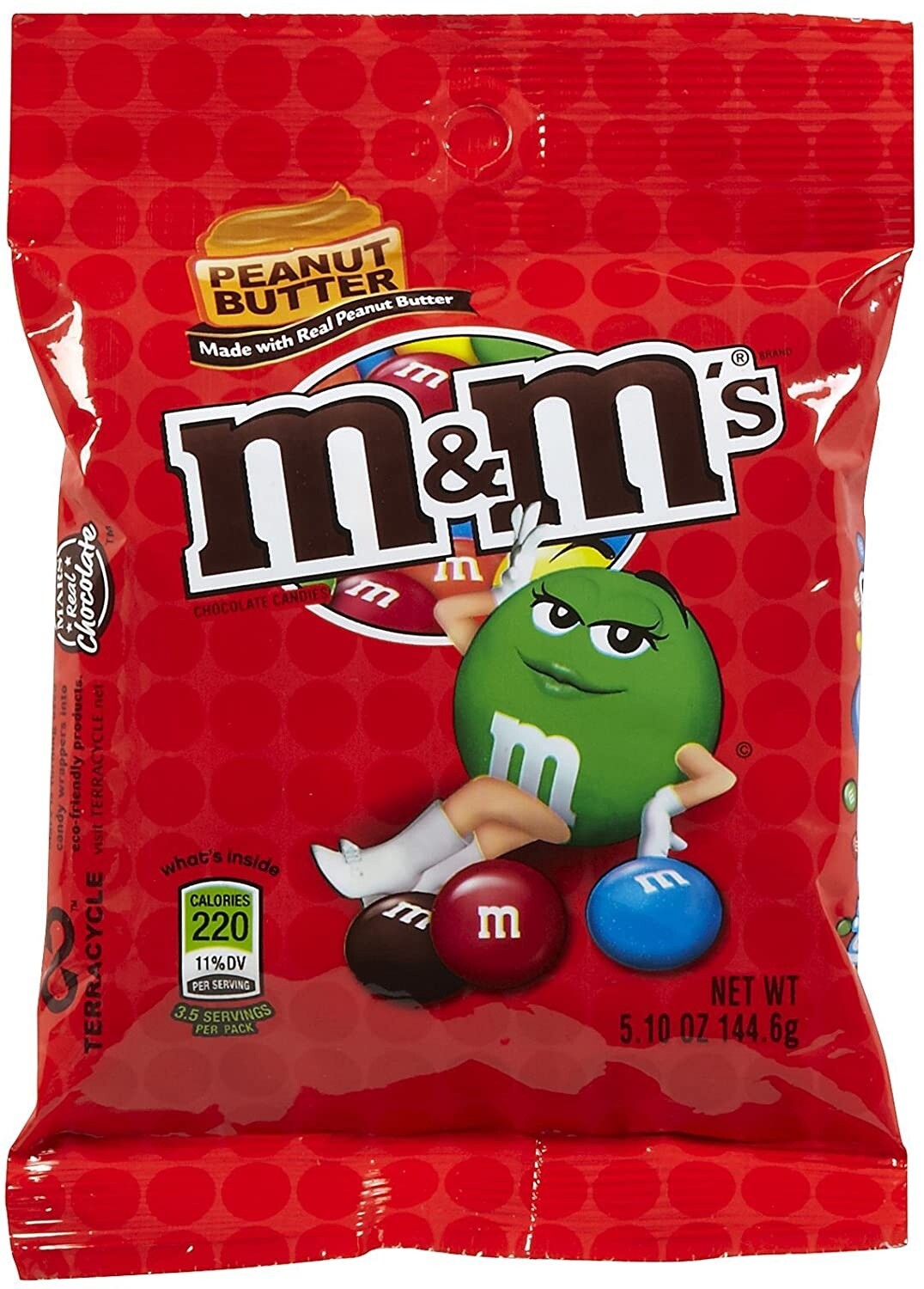 Peanut Butter M&amp;M&#39;s (144g bag)