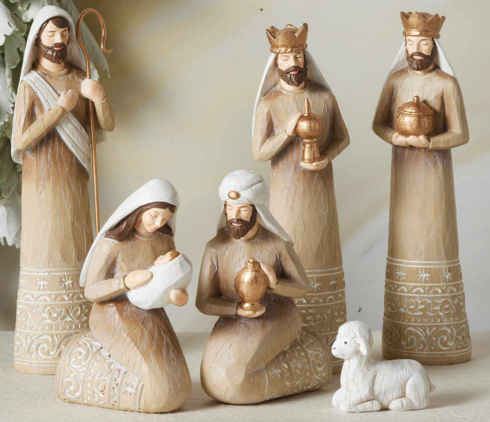 Sleep in Heavenly Peace Nativity 6 Piece Set