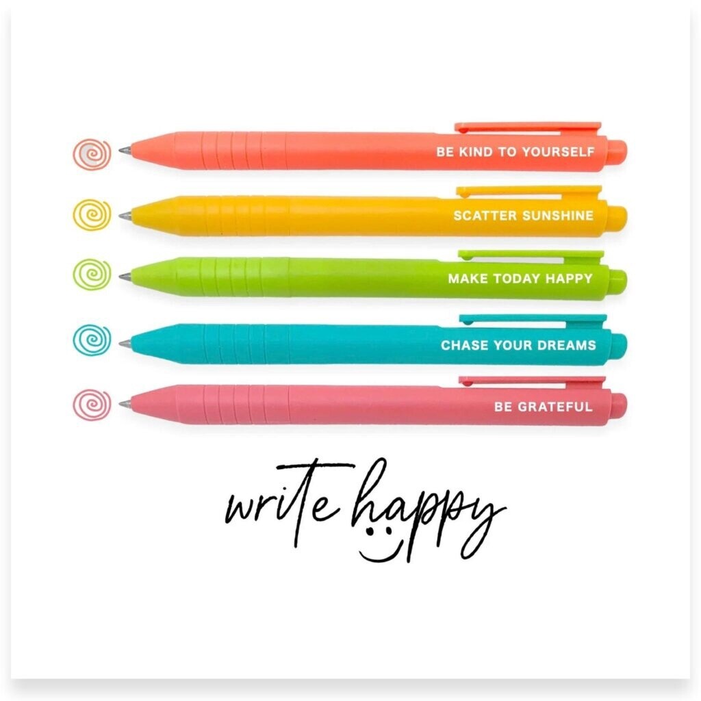 Write Happy 5 Piece Gel Pen Set, Make Today Happy