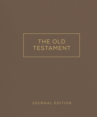 The Old Testament, Journal Edition, Brown Hardcover Unlined (No Index)