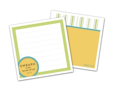 Embark in Service of God - Sticky Notes