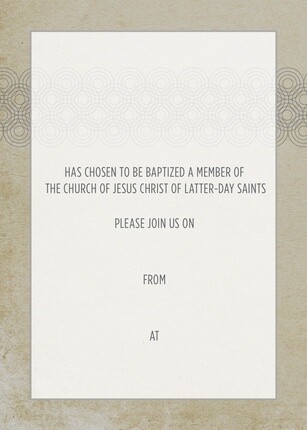 Baptism Invitations Neutral