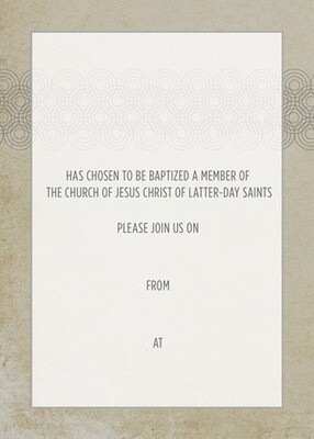 Baptism Invitations Neutral