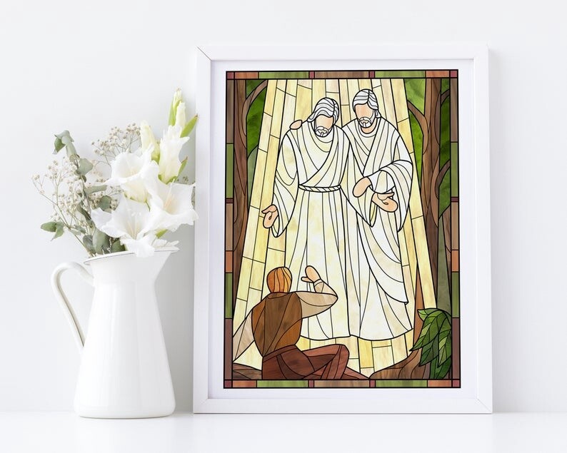 Hear Him Stained Glass 6&quot;x 8&quot; Print - Castel Arts Print Only